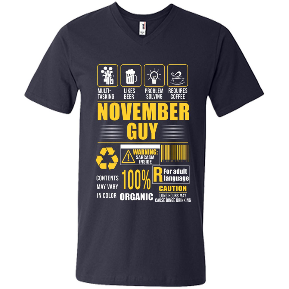 November Guy Multitasking - Men's V-Neck