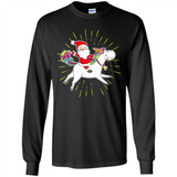 Unicorn And Santa Christmas - Long Sleeve T-Shirt