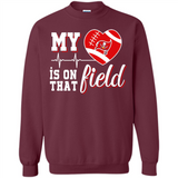 Tampa Bay Buccaneers Football My Heart is on that Field - Sweatshirt