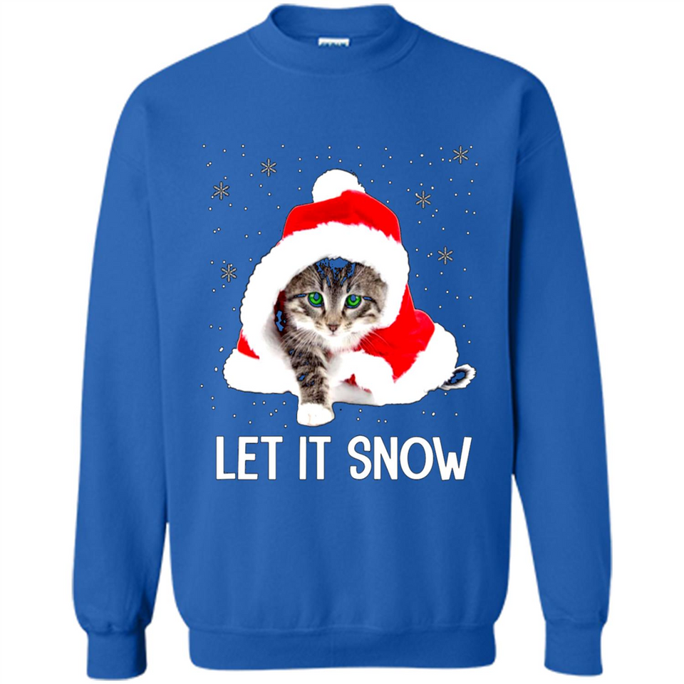 Let It Snow Cat Christmas sweater PINGPONG