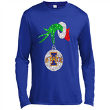 Amazing Iowa State Cyclones Glitter Grinch Monogram Ornament Christmas Gift - Canvas Long Sleeve T-Shirt