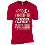 I'm A Proud Mother In Law Of A Freaking Awesome Daughter - Premium Short Sleeve T-Shirt