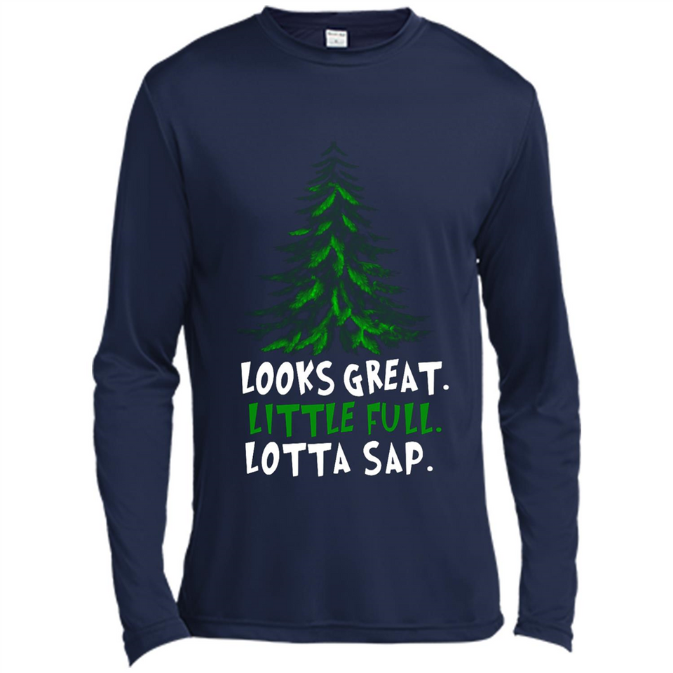 Looks Great Little Full Lotta Sap Funny Christmas Mug PINGPONG - Canvas Long Sleeve T-Shirt