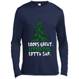 Looks Great Little Full Lotta Sap Funny Christmas Mug PINGPONG - Canvas Long Sleeve T-Shirt