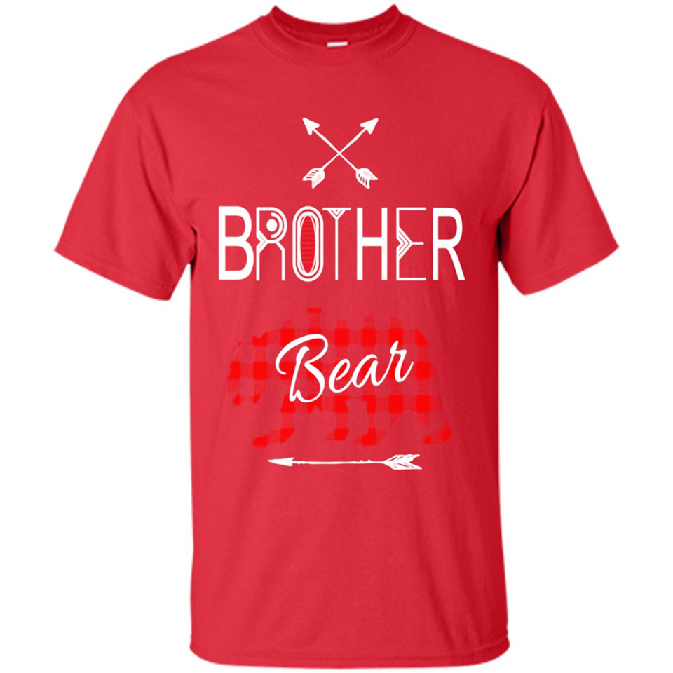 Brother Shirt Buffalo Plaid Family Camping Bear Tee - Shirt