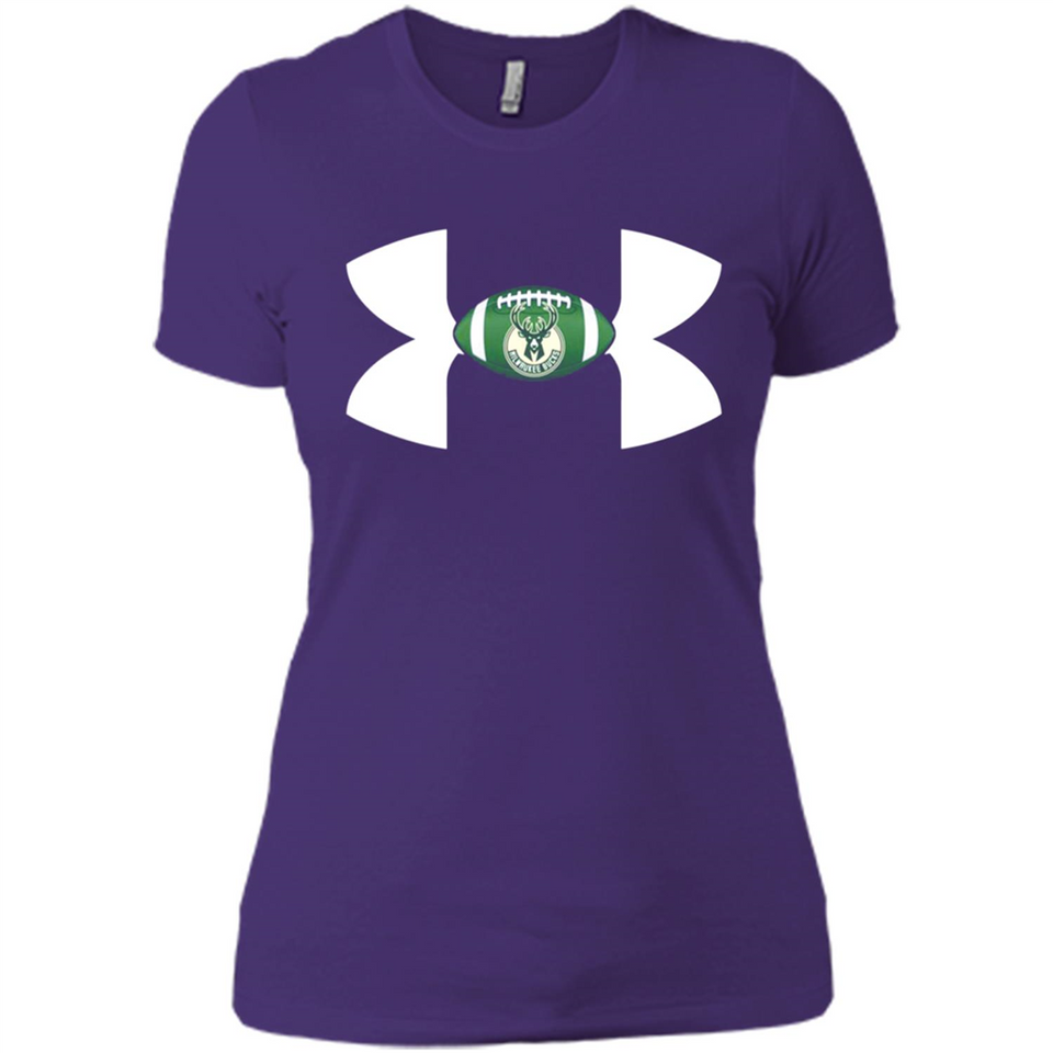 Milwaukee Bucks Under Armour Logo - Ladies' Boyfriend T-Shirt