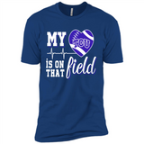 TCU Horned Frogs Football My Heart is on that Field - Premium Short Sleeve T-Shirt