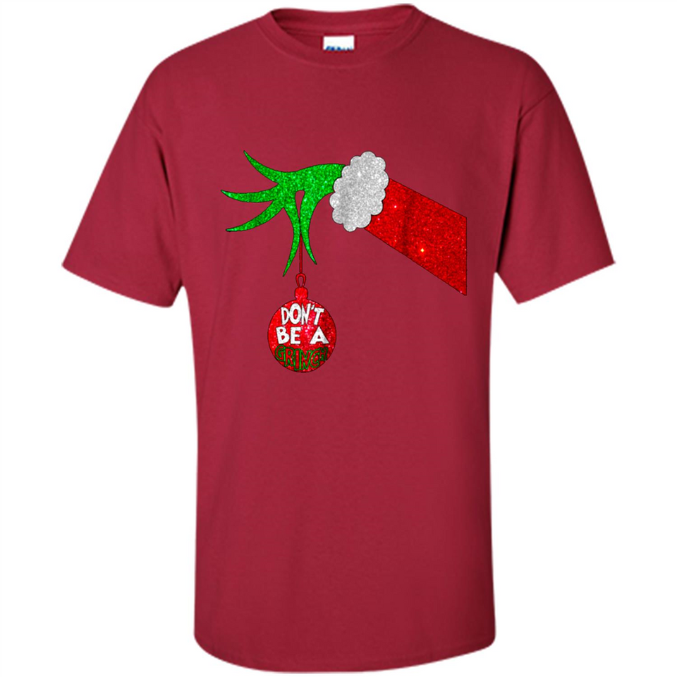 GRINCH HAND HOLDING CHRISTMAS ORNAMENT - DON'T BE A GRINCH PINGPONG