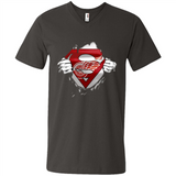 Detroit Red Wings And Superman Fans - Men's V-Neck