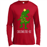 Christmas Tree Rex - Canvas Long Sleeve T-Shirt