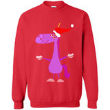 Funny Christmas Unicorn in Santa Hat - Sweatshirt