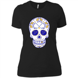 St. Louis Blues Hockey Sugar Skull Day of the Dead