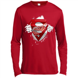 Detroit Red Wings And Superman Fans - Canvas Long Sleeve T-Shirt