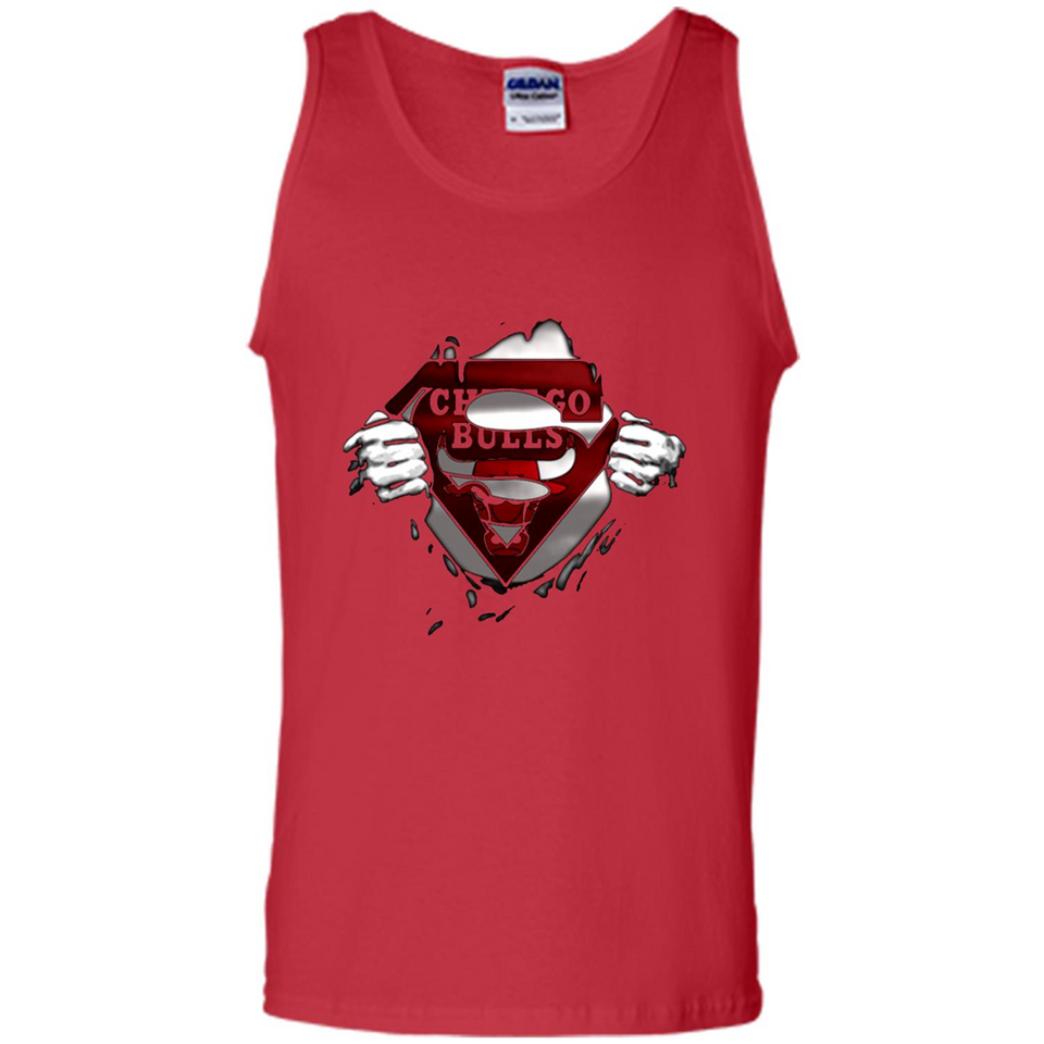 Chicago Bulls And Superman Fans - Tank Top