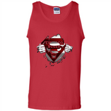 Chicago Bulls And Superman Fans - Tank Top