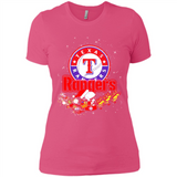 Snoopy Christmas Texas Rangers - Ladies' Boyfriend T-Shirt