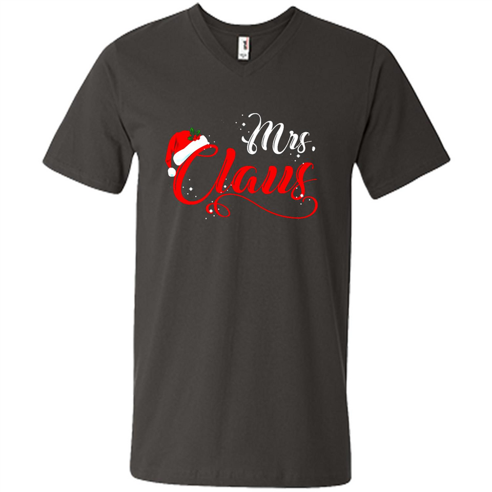 Mrs. Claus Santa Claus Merry Xmas T-Shirt - Men's V-Neck