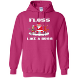 Floss Like A Boss Santa Flossing Dance Funny - Hoodie