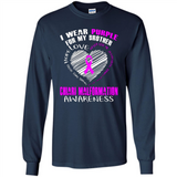 I Wear Purple For My Brother Chiari Malformation - Long Sleeve T-Shirt