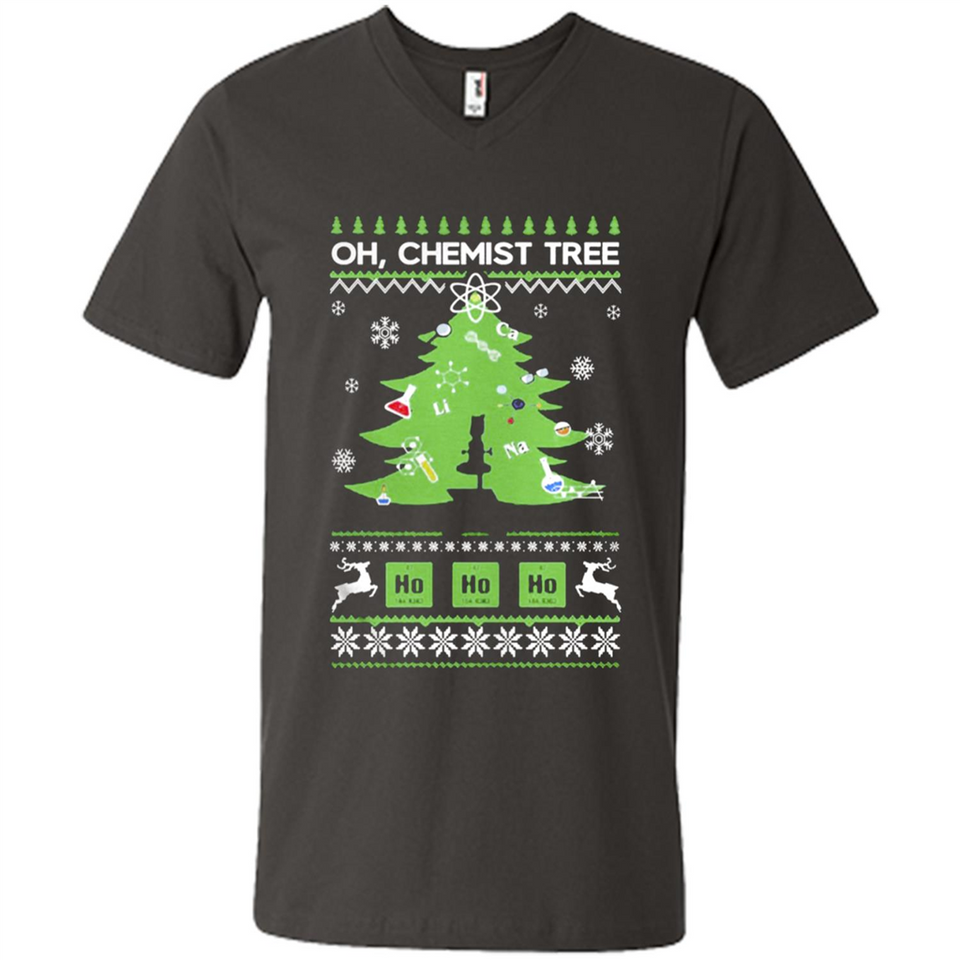 Oh Chemist Tree Ugly Christmas Sweater - Men's V-Neck