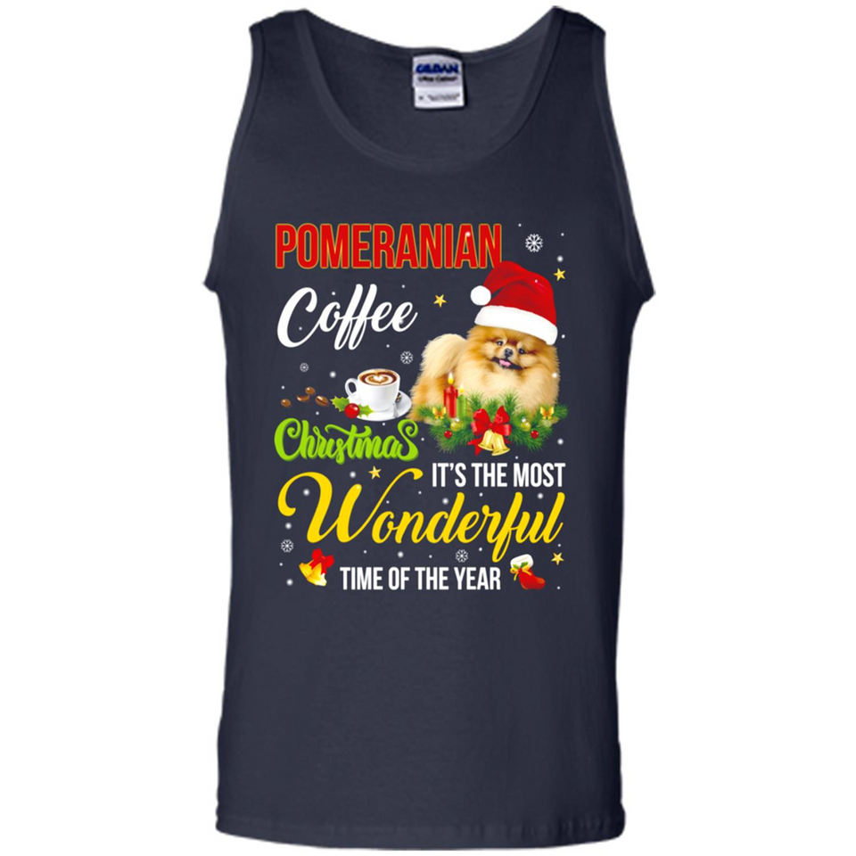 Pomeranian Coffee Wonderful Christmas