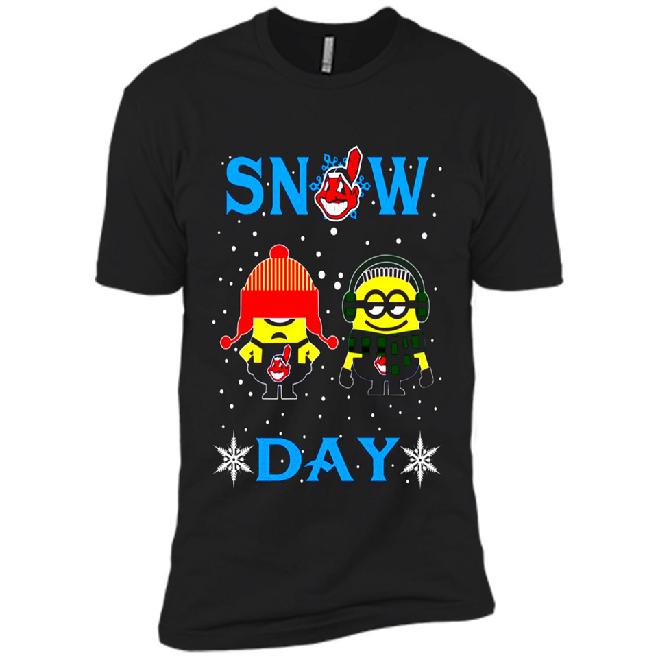 Snow Day Shirt For Cleveland Indians Vs Minion Fans pingpong