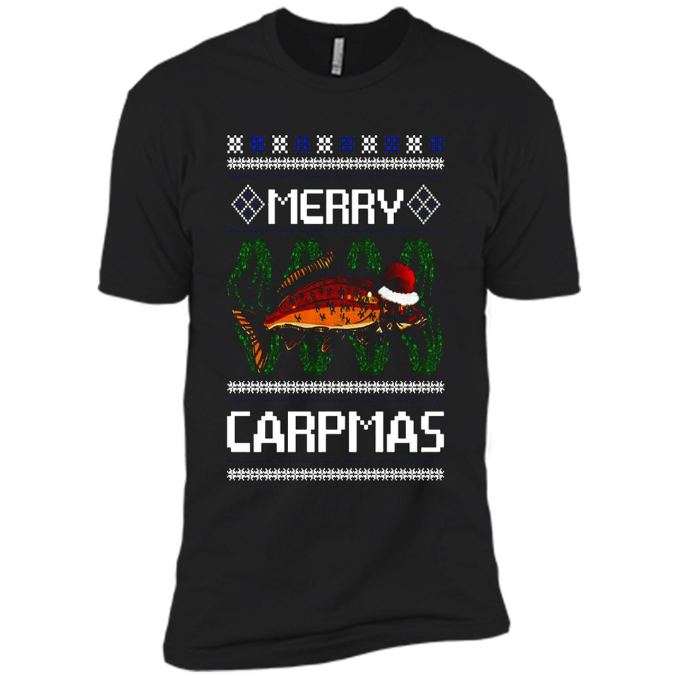 Santa Claus Carpmas Merry Carpmas Christmas Sweater PINGPONG - Premium Short Sleeve T-Shirt