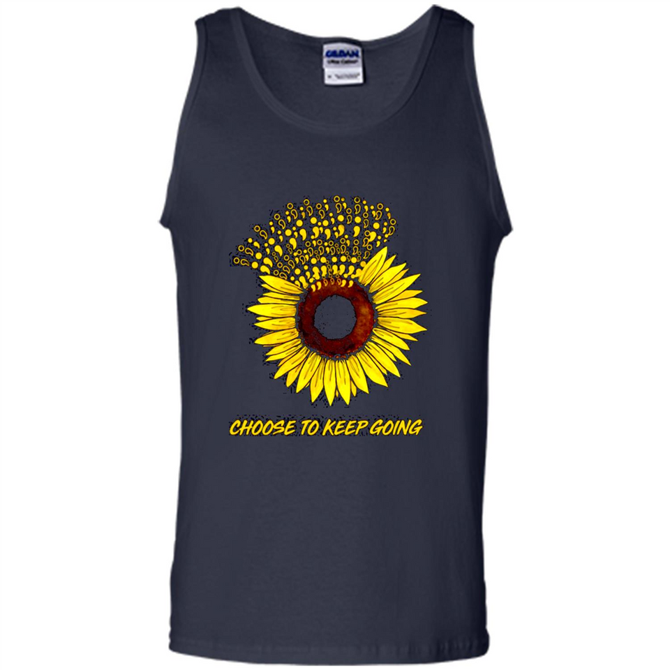 Semicolon Sunflower choose to keep going PINGPONG
