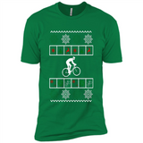 Christmas Ugly Sweater Best Cycling Ugly Christmas Sweater - Premium Short Sleeve T-Shirt