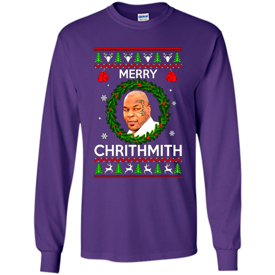 Mike Tyson Merry Chritmith Christmas Sweatshirt PINGPONG