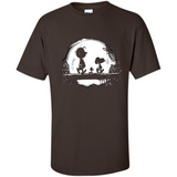 Snoopy The Peanuts Walking To The Moon