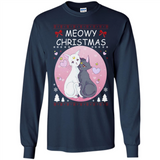 Sailor Moon Yin Yang Cat Love Ugly Christmas Sweater - Long Sleeve T-Shirt