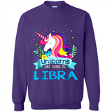 Unicorns are born in Libra Birthday Rainbow Gift Ladies Custom