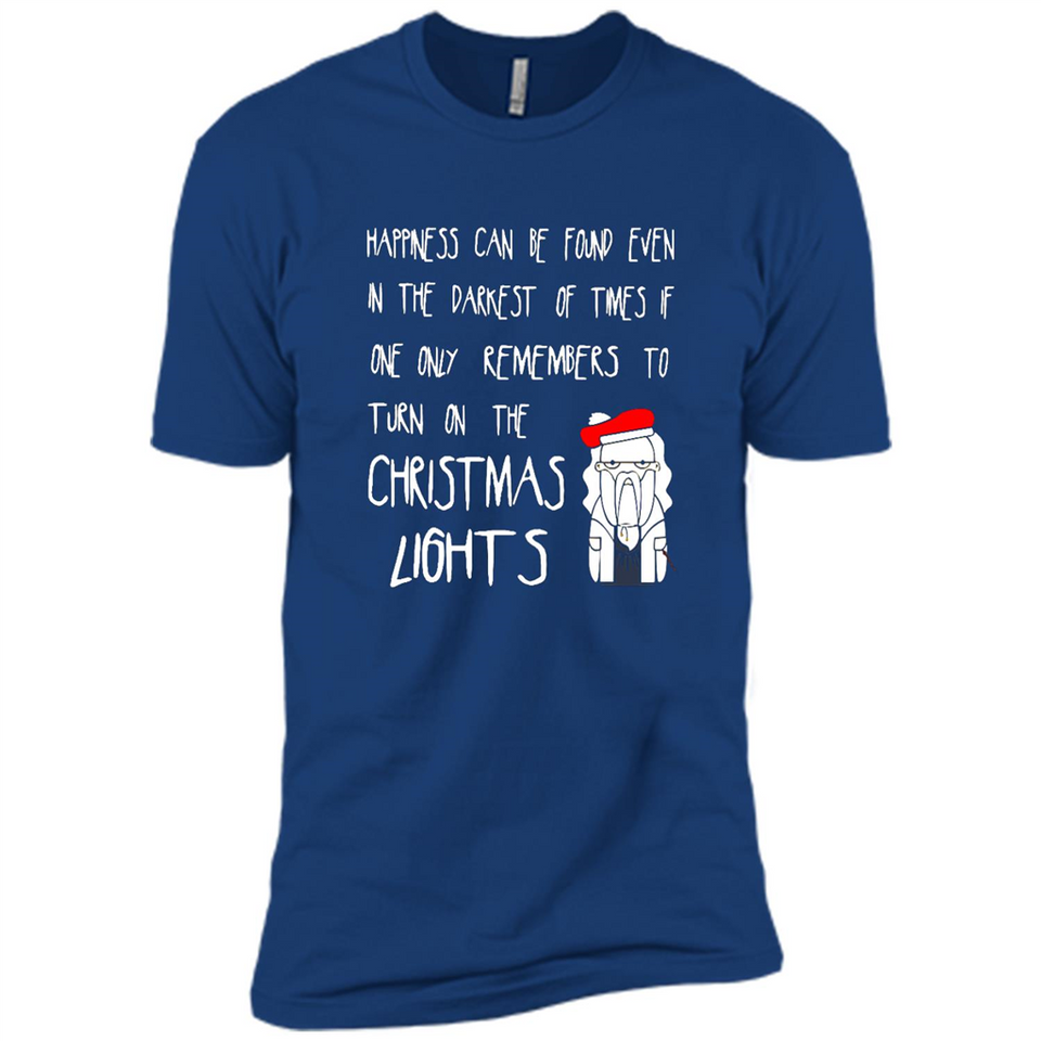 Christmas Ugly Sweater Christmas Lights - Premium Short Sleeve T-Shirt