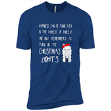 Christmas Ugly Sweater Christmas Lights - Premium Short Sleeve T-Shirt