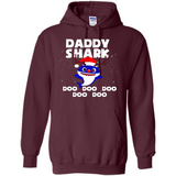 Daddy Shark Costume Reindeer Funny Christmas T-Shirt - Hoodie