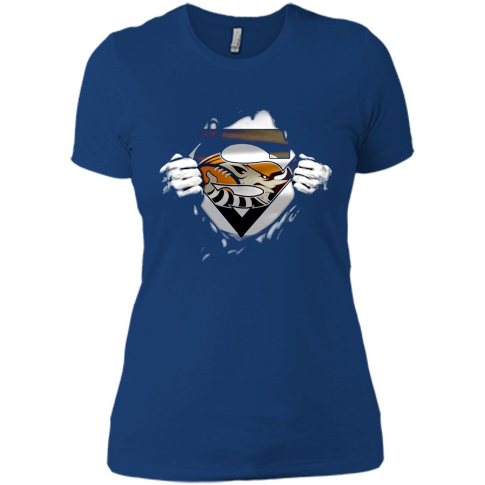 Cleveland Browns And Superman Fans - Ladies' Boyfriend T-Shirt