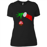 GRINCH HAND HOLDING CHRISTMAS ORNAMENT - DON'T BE A GRINCH PINGPONG