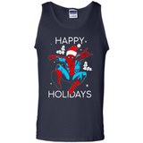 Marvel Spider Man Happy Holidays Santa Christmas Mug PINGPONG - Tank Top