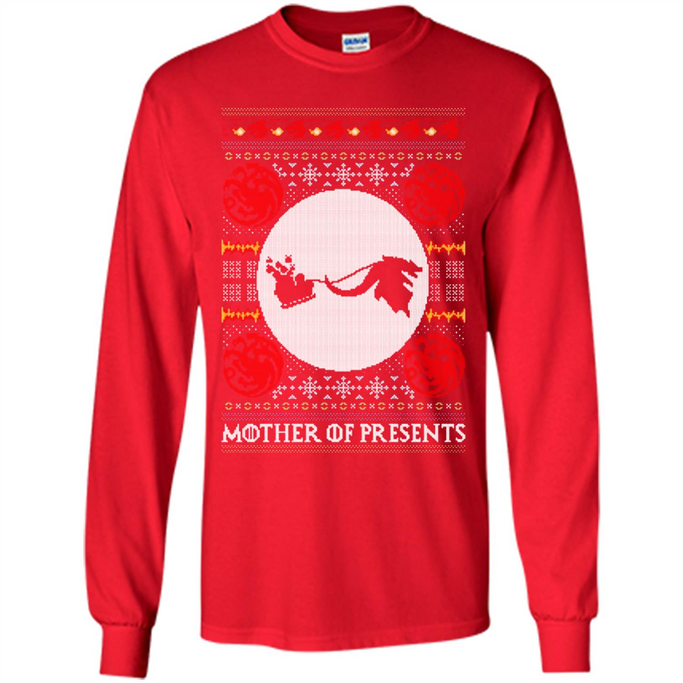 Mother Of Presents – Game of Thrones ugly christmas sweater - Long Sleeve T-Shirt