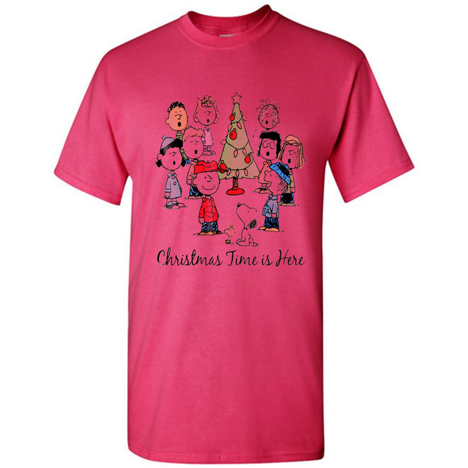 Snoopy Christmas Time Is Here Sporty T-Shirt - Shirt