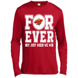 Minnesota Wild Forever For ever not just when we win - Canvas Long Sleeve T-Shirt