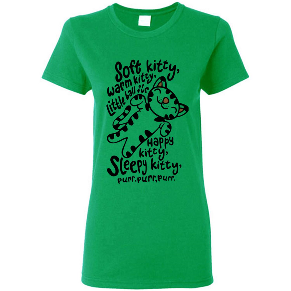 Soft kitty warm kitty little ball of fur - Ladies Short-Sleeve