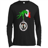 Amazing shirt Boston Celtics Glitter Grinch Monogram Ornament Christmas Gift - Canvas Long Sleeve T-Shirt