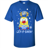 Minion Anaheim Ducks Ugly Christmas Sweater Let it Snow - Shirt