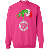 Amazing tee Oakland Raiders Glitter Grinch Monogram Ornament Christmas Gift - Sweatshirt