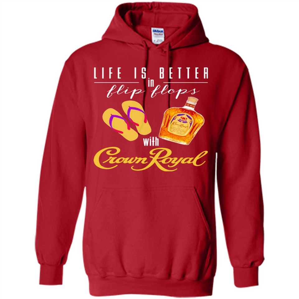 LIFE IS BETTER IN FLIP FLOPS WITH CROWN ROYAL
