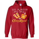 LIFE IS BETTER IN FLIP FLOPS WITH CROWN ROYAL