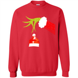 Funny Grinch Hand Holding Santa Hat Ornament Christmas PING PONG