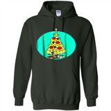 Funny Pizza Ugly Christmas Sweater Xmas Pizza Tree - Hoodie